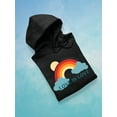 thumbnail image 3 of Retro Rainbow Love Is Love Hoodie Women -Image by Shutterstock, Female x-Large, 3 of 4