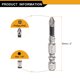 thumbnail image 2 of Uxcell 10 piezas de destornillador Phillips de impacto PH2 (#2) con punta antideslizante, vástago hexagonal de 1/4" de 2" (50mm), destornillador magnético de cruz., 2 of 7