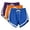 Blue, variant on RYDCOT 3 Pack: Women's Pajama Shorts Sleep Lounge Sweatshorts Comfy Sleepwear Bottoms (Available In Plus Size) Orange