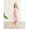 thumbnail image 3 of famuka Toddler Sequin Dress Little Girl Sleeveless Party Dress Summer Mesh Tulle Dress, 3 of 10