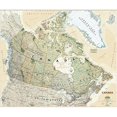 thumbnail image 1 of National Geographic Maps RE01020532 Carte Murale Exécutive du Canada - Laminée, 1 of 1