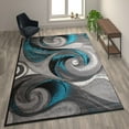 thumbnail image 6 of Flash Furniture Tellus Contemporary Turquoise Geometric Area Rug, 8' x 10', 6 of 7