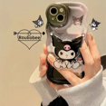 thumbnail image 4 of Funda Kawaii Sanrio Kuromi para Iphone 14 13 12 11 Pro Max Mini Xs Xr X 8 7 6S 6 Plus Apple Liquid Left Rope funda de dibujos animados regalo, 4 of 4