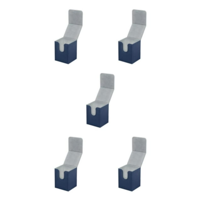Wweixi Boîte de Rangement pour Cartes à Collectionner 100+ Support pour Cartes MTG Bleu 104x83x80mm 5Set