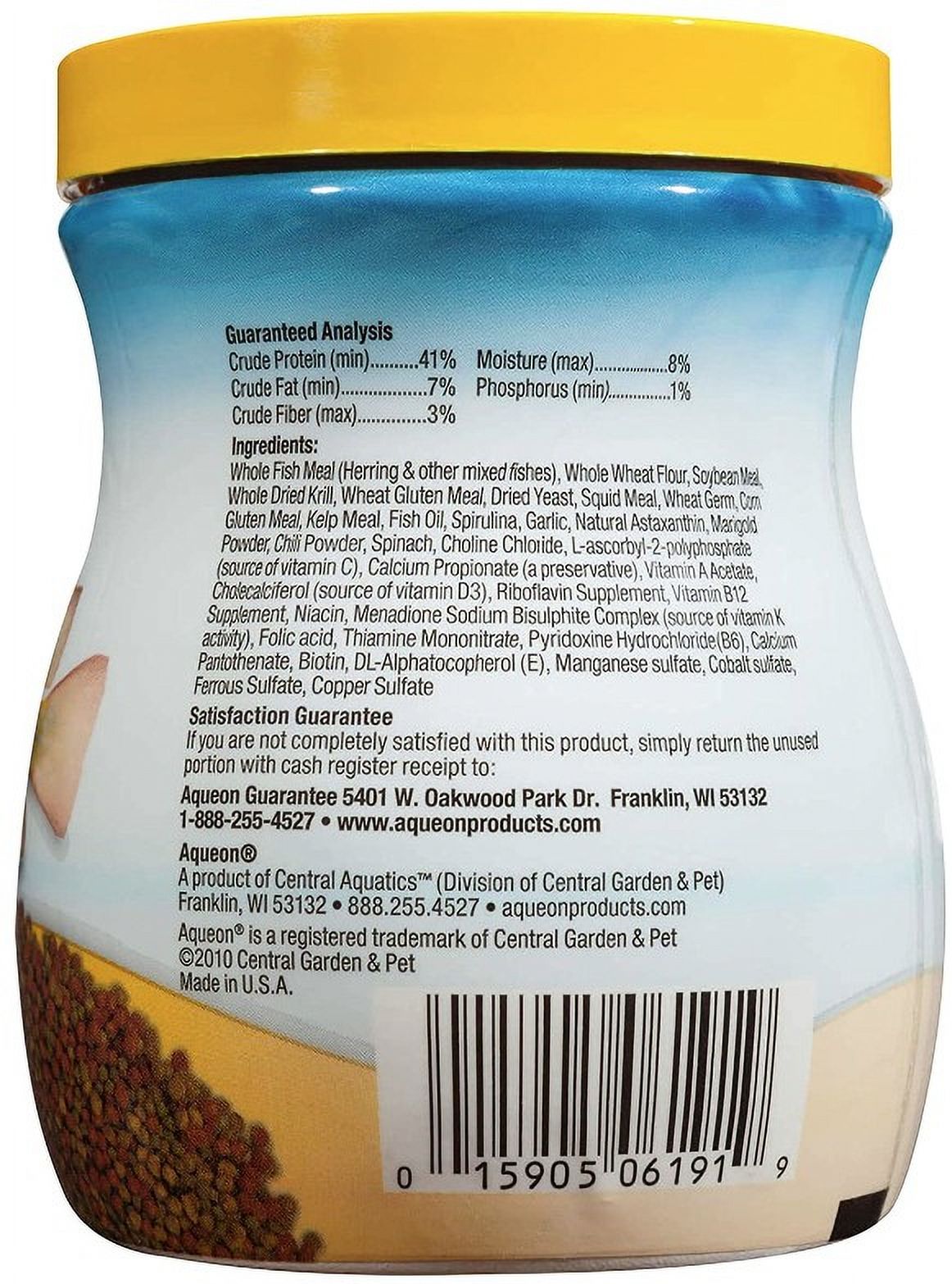 Aqueon Tropical Granules Fish Food [Aquarium Tropical Fish Food, Aquarium Supplies] 39 oz (6 x 6.5 oz)