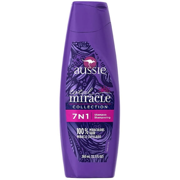 Aussie Total Miracle Collection 7N1 Shampoo 12.10 oz (Pack of 2)