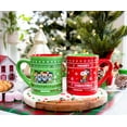 thumbnail image 3 of Peanuts Charlie Brown and Snoopy Christmas Sweaters Ceramic Mugs | Set of 2, 3 of 8
