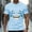 Sky Blue, variant on Men's Funny Elderly T-shirt Short Sleeved T-shirt Round Neck Shirt Casual Daily Street Top Men's Top