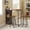 Retro, variant on COZONY 3-Piece Bar Height Table Set, 2 Chairs & 3 Storage Shelves, Space-Saving Kitchen Pub Table, Retro