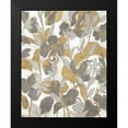 thumbnail image 2 of Vassileva, Silvia 15x18 Black Modern Framed Museum Art Print Titled - Painted Tropical Screen II Gray Gold, 2 of 5