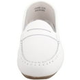 thumbnail image 2 of ABSOLUTE FOOTWEAR Womens Action Leather Slip On Mocassin Summer Loafers - White - US 10, 2 of 7