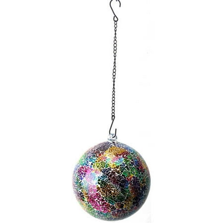 VCS 8 Hanging Blue Ice Glass Ball with Chain