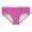 Hot Pink, variant on Krdevn Girls Solid Color Triangle Stitched Trim Swim Briefs Kids Bikini Bottoms Color:Purple,Size:4-5 Years