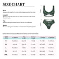 thumbnail image 4 of Kdxio Dinosaur and Bone Print Women's 2 Piece High Waisted Wrap Spaghetti Strap Summer Swimsuit Bikini Set-Small, 4 of 7