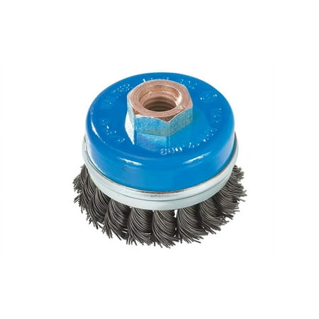 

13G312 Knot Twisted Wire Cup Brush - 3 In. Stainless Steel Brush