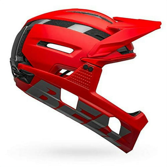 Bell Super Air R MIPS Adult Mountain Bike Helmet - Matte/Gloss Red/Gray (2021), Medium (55-59 cm)