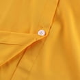 thumbnail image 6 of CIENVNSTG Women's 2026 Spring Fall Trendy Casual Lapel Button Down Shirt Lantern Puff Long Sleeve V Neck Loose Solid Plus Size Oversized Blouse Top Breathable Office Work Daily Outfit Yellow 4XL, 6 of 6