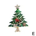 thumbnail image 2 of Christmas Rhinestone Christmas Tree Brooches Unisex Enamel Botanical Pin Hot T7, 2 of 4