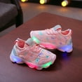 thumbnail image 5 of AnuirheiH Children&nbsp;Kid Baby Girls Butterfly Crystal Led Luminous Sport Run Sneakers Shoes Clearance Under $10, 5 of 9