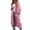 Hot Pink, variant on Sweater for Women Oversize Long Open Front Cardigan With Pocket Solid Color Loose Fit Knitted Lightweight Sweaters