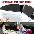 thumbnail image 2 of 4 Pcs Car Window Shade 2 Pack for Front Window and 2 Pack for Back Window UV Rays Protection Sunshades for Baby Kids, 2 of 11