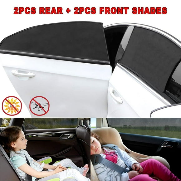 4 Pcs Car Window Sun Shades for Baby breathable Mesh Car Sun Shade Uv Sun Protection from Uv Rays Fit for 95% Cars Protect Kids Pet from the Sun