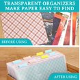 thumbnail image 3 of Organizador de almacenamiento de papel para álbumes de recortes, 24 Uds., con diseño de hebilla, almacenamiento de papel para álbumes de recortes con 60 pestañas de índice adhesivas para suj, 3 of 5