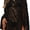 Black, variant on Women's Swimsuit Coverup Crochet Sheer Beach Dress Slit Long Sleeve Bathing Suit Cover Up