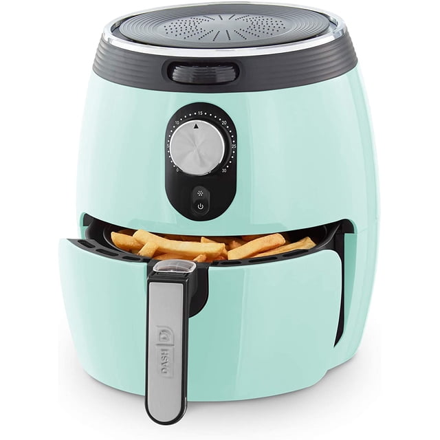 Freidora de Aire Electrico Deluxe DASH DMAF355GBAQ02 3qt Aqua