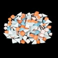 thumbnail image 3 of de mosaico de brilnte, piezas formas mezcdas teñida artesanías decoración para hogar paredes muebles ptos marcos - Naranja azul BLESIY Piedras De Azulejos De Mosaico, 3 of 8