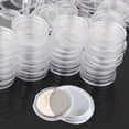 thumbnail image 3 of 100x Cápsulas de monedas de plástico de monedas Cajas de almacenamiento 6 tamaños - 20cm 20 centímetros Yotijar Cápsulas de monedas, 3 of 7