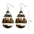 thumbnail image 5 of Ziurtnc 1 Pair Book Themed Acrylic Earrings Waterdrop Shape Women Hook Earrings Book Shelves Patterned Dangle Earrings, 5 of 8
