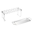 thumbnail image 3 of CHICHUMID Collapsible Chicken Leg Wing Rack with Stainless Steel Design 1 Set, 3 of 7