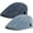2 Pack-e, variant on 2 Pack Mens Denim Cotton Newsboy Cap Ivy Gatsby Driving Hunting Cabbie Hats