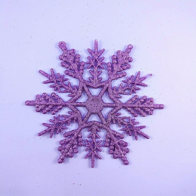 Christmas Decor Hangs Modeling And Craftsmanship: Adopt Three Snowflake Modeling The Is With Glitter Shining Luster The Light And There Are Many Colors T snowflake modeling