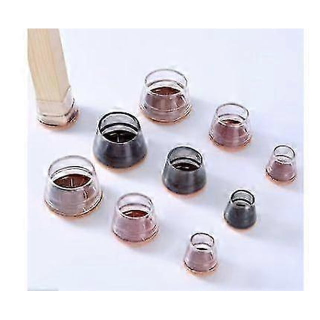 16pcs Chair Leg Floor Protectors, Silicone Covers To Protect Floors Felt Bottom Furniture Non Slip Protector Pads Caps