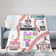 thumbnail image 3 of LHSHID Softball Blanket Softball Blankets Softball Gifts for Men Women Plush Softball Blanket for Couch Bed Sofa Home Decor es 50x60in, 3 of 6
