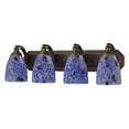 thumbnail image 2 of Vanity Bathbar-Bulb:Incandescent Bulb,Finish:Aged Bronze,Number of Lights:4,Shade:Starburst Blue, 2 of 4