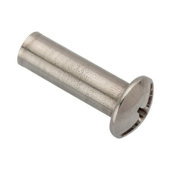 1 pc, Zoro Select Barrel Bolt, 1/4"-20, 1 in Brl Lg, 5/16 in Brl Dia, 18-8 Stainless Steel Plain, 5 PK