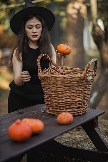 5 Pack Black Oxford Cloth Witch Hats for Halloween Costume and DIY Decoration