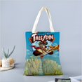 thumbnail image 2 of TaleSpin Bolso de tela con estampado de lienzo para mujer, bolsa de compras reutilizable y estética, con cremallera interior, regalo para mujer,40*45cm., 2 of 6