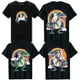 thumbnail image 2 of Camiseta con diseño de unicornio Corgi montando dinosaurio T Rex, bonita camiseta para niños, niñas, regalo de arcoíris, camiseta gráfica de galaxia espacial Corgicorn, camisetas estéticas, 2 of 5