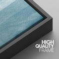 thumbnail image 4 of IDEA4WALL Framed Canvas Print Wall Art Set of 3 Blue Wash Brushstroke Watercolor Nature Wilderness Cozy Neutral Modern Art Decorative Contemporary Minimal for Rooms - 16"x24"x3 Black, 4 of 5
