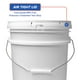 thumbnail image 3 of Cubeta ePackageSupply de 19 litros, blanca con tapa hermética, apta para uso alimentario, 3 of 7