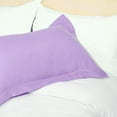 thumbnail image 2 of PiccoCasa Soft 1800 Microfiber Oxford Pillowcases 2Pcs, Standard Lavender, 2 of 8