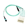 thumbnail image 1 of Axiom - Network cable - MTP/MPO multi-mode (F) to LC multi-mode (M) - 8 m - fiber optic - 50 / 125 micron - OM4 - riser - aqua, 1 of 4