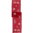 thumbnail image 5 of Violet Linen Seasonal Xmas Christmas Holiday Essenial Pattern, Polyester Embroidered Jacquard , Stars, 13 Inch x 70 Inch, Decorative Table Runner, 5 of 5