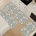 thumbnail image 3 of William Morris Vintage Floral Kitchen Rugs Sets of 3,Non Slip Rubber Kitchen Mats for Floor Farmhouse Washable Kitchen Area Rugs Floor Carpet Runners for Hallway Laundry Room,Blue/Pink, 3 of 6