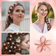 thumbnail image 4 of 14 piezas de minihorquillas para el pelo con diamantes (rosa), pequeñas horquillas para el pelo, horquillas para el pelo para mujeres, niñas, minihorquillas dulces para el pelo, horquillas para el pe, 4 of 5