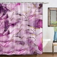 thumbnail image 6 of Pink Marble Bathroom Shower Curtain Set with Hooks 36X72in, 6 of 6